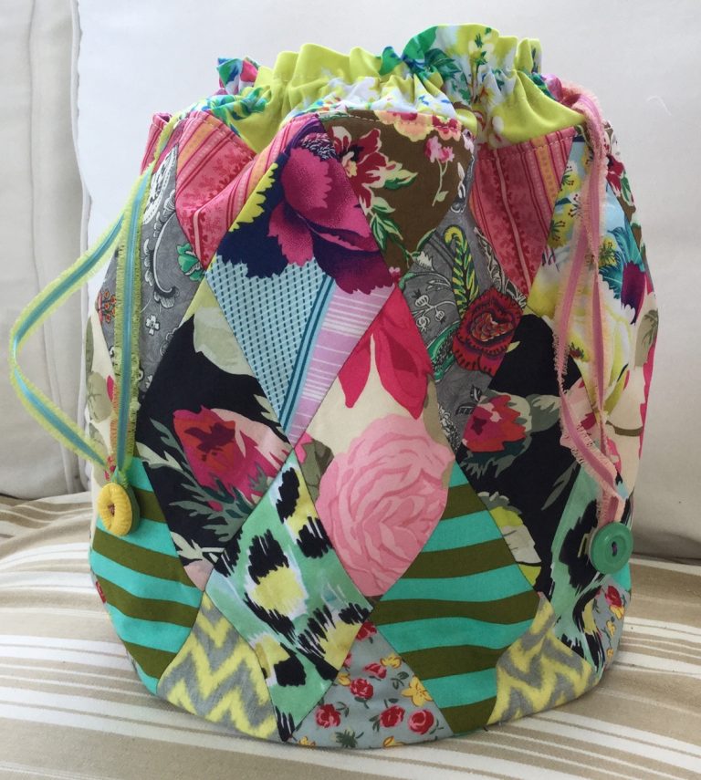 Harlequin Dilly Bag pattern – made by Brigitte Giblin | Brigitte Giblin ...